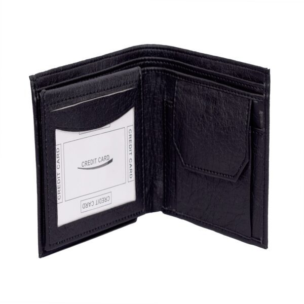 Black Leather Wallet for Boys