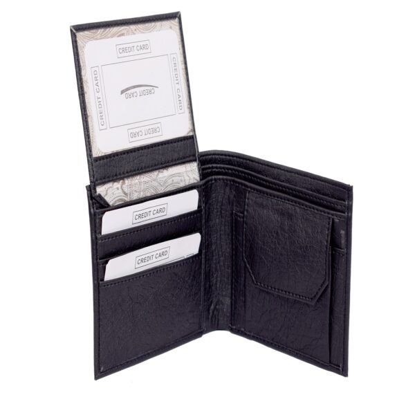 Black Leather Wallet for Boys